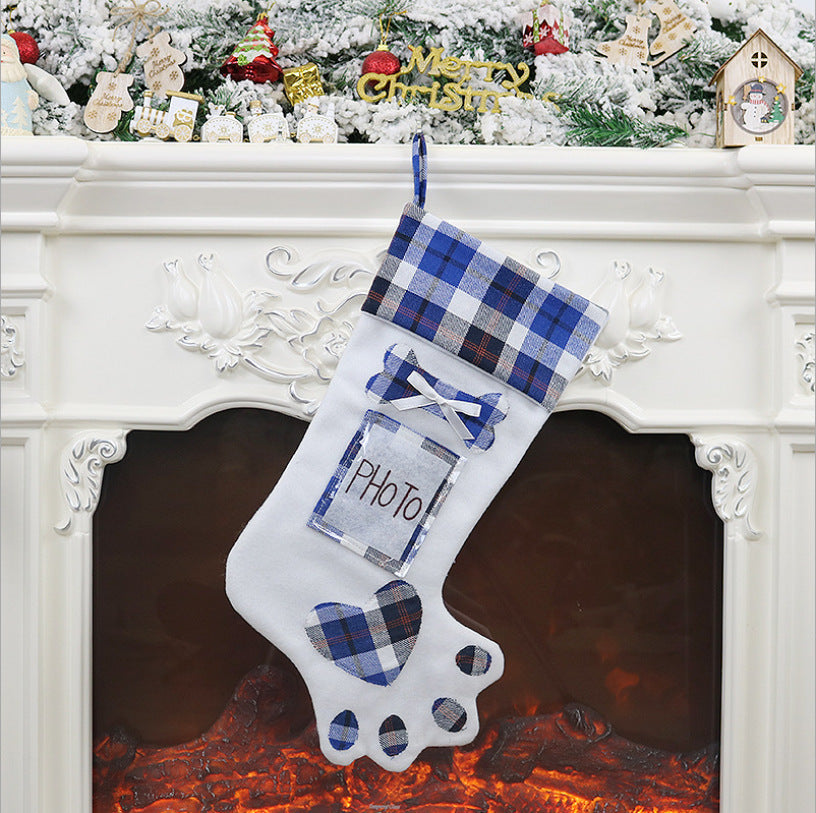 Dog Paw Christmas Stocking