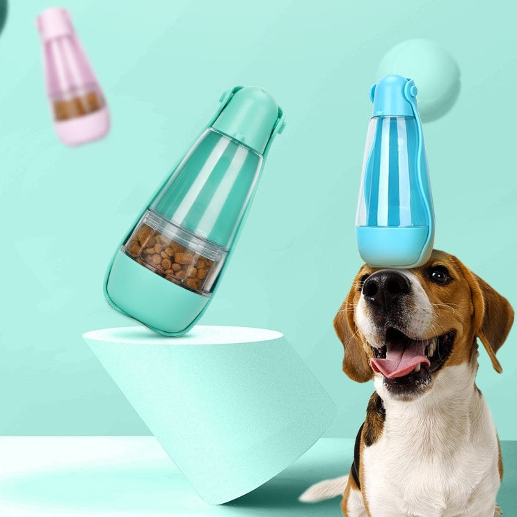 Portable Multifunctional Pet Accompanying Cup Dog Cat Supplies Food Water Bottle